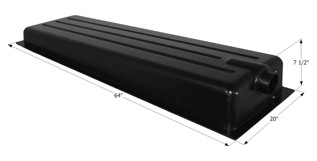 12368 – ICON Waste Holding Tank, Can Be Used For Black Or Gray Water 20 Gallon Capacity 64 Inch Length x 20 Inch Widt...